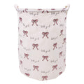 Large Canvas Fabric Waterproof Laundry Basket with Handles A773