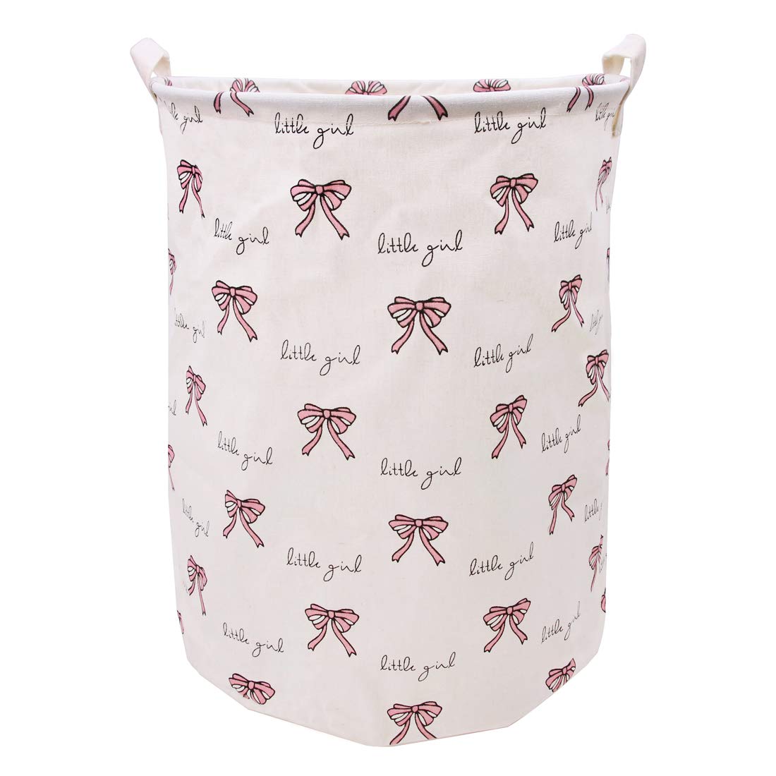 Large Canvas Fabric Waterproof Laundry Basket with Handles A773