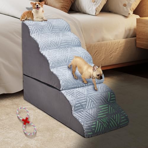 Black Non-Slip Foam Dog Stairs I54320