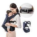 Baby Carrier with Hip Seat, Ergonomic 6 in 1 Front and Back, Stone Grey O280
