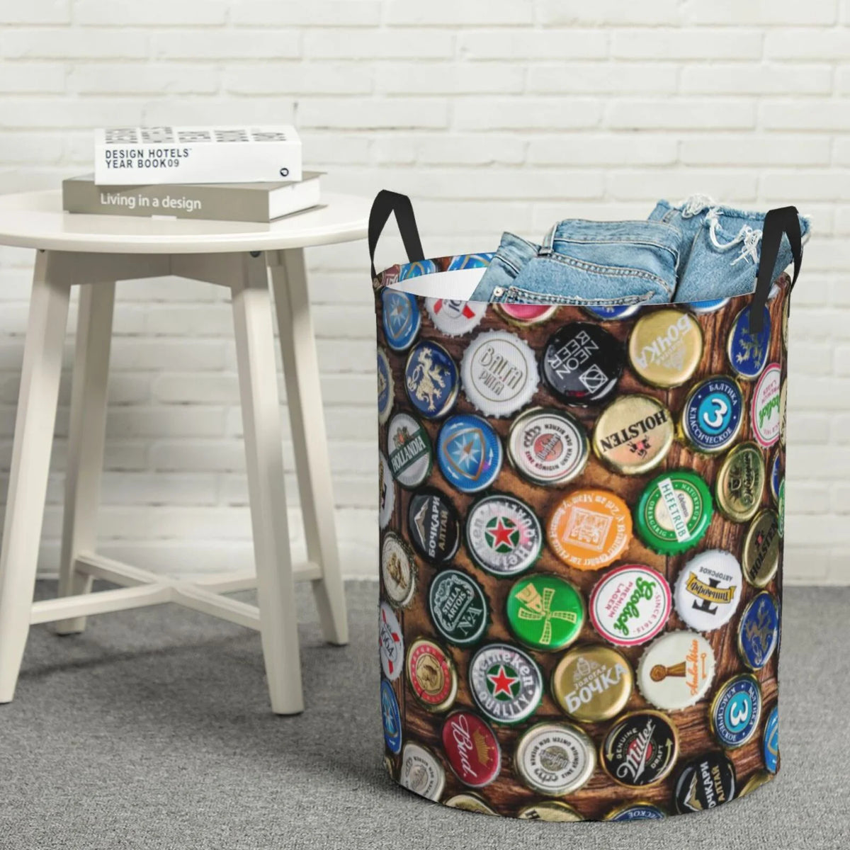 Collapsible Waterproof Laundry Hamper With Handles Y83977
