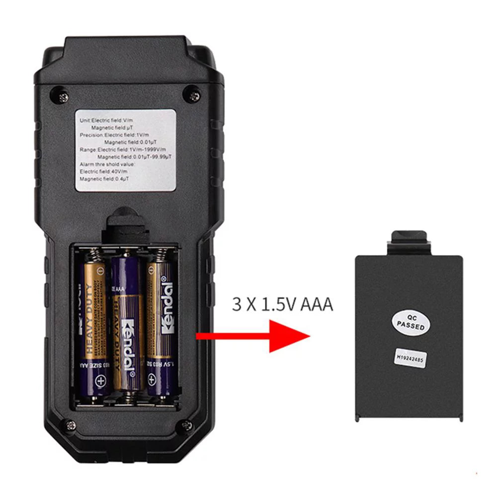High Precision EMF Meter Electromagnetic Radiation Tester Digital Display X6372