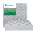 Silver MERV 8 18x22x1 Pleated AC Furnace Air Filter, Pack of 6 J15103