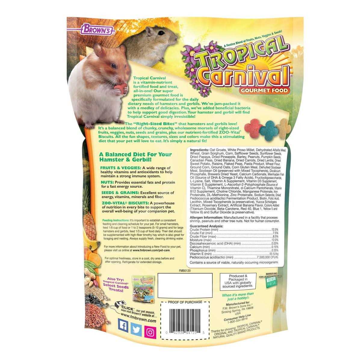 Gourmet Hamster & Gerbil Food C314