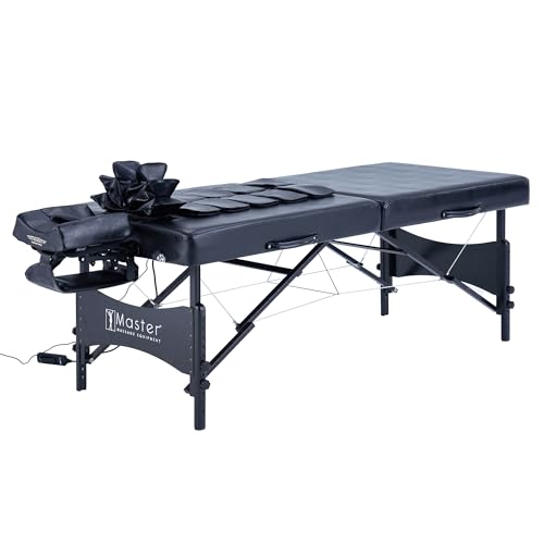 30" Black Portable Massage Table with Airbags H92341