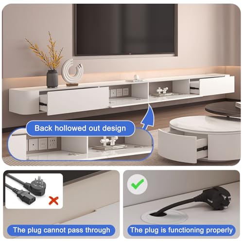 240CM Wall Mounted TV Stand with Storage L863514