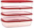 BPA-Free Plastic Food Storage Container 1-1/2 Gal (4-Pack) W4262