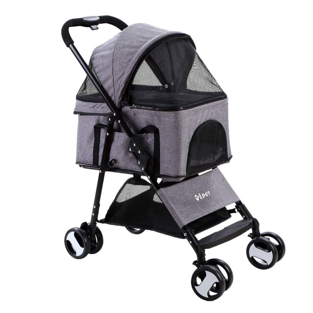 Black 3 in 1 Foldable Pet Stroller L2502