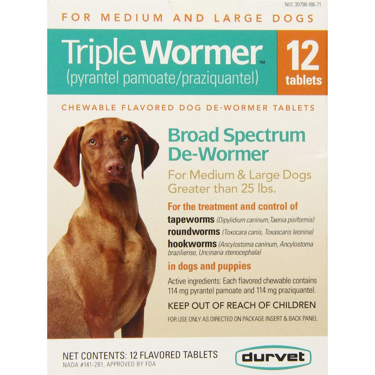 Triple Wormer for Medium & Large Dogs K282393