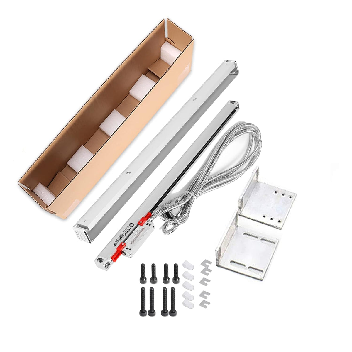 520mm 20.48inch Precision Linear Scale with Accuracy 0.002mm Aluminum Body A54959