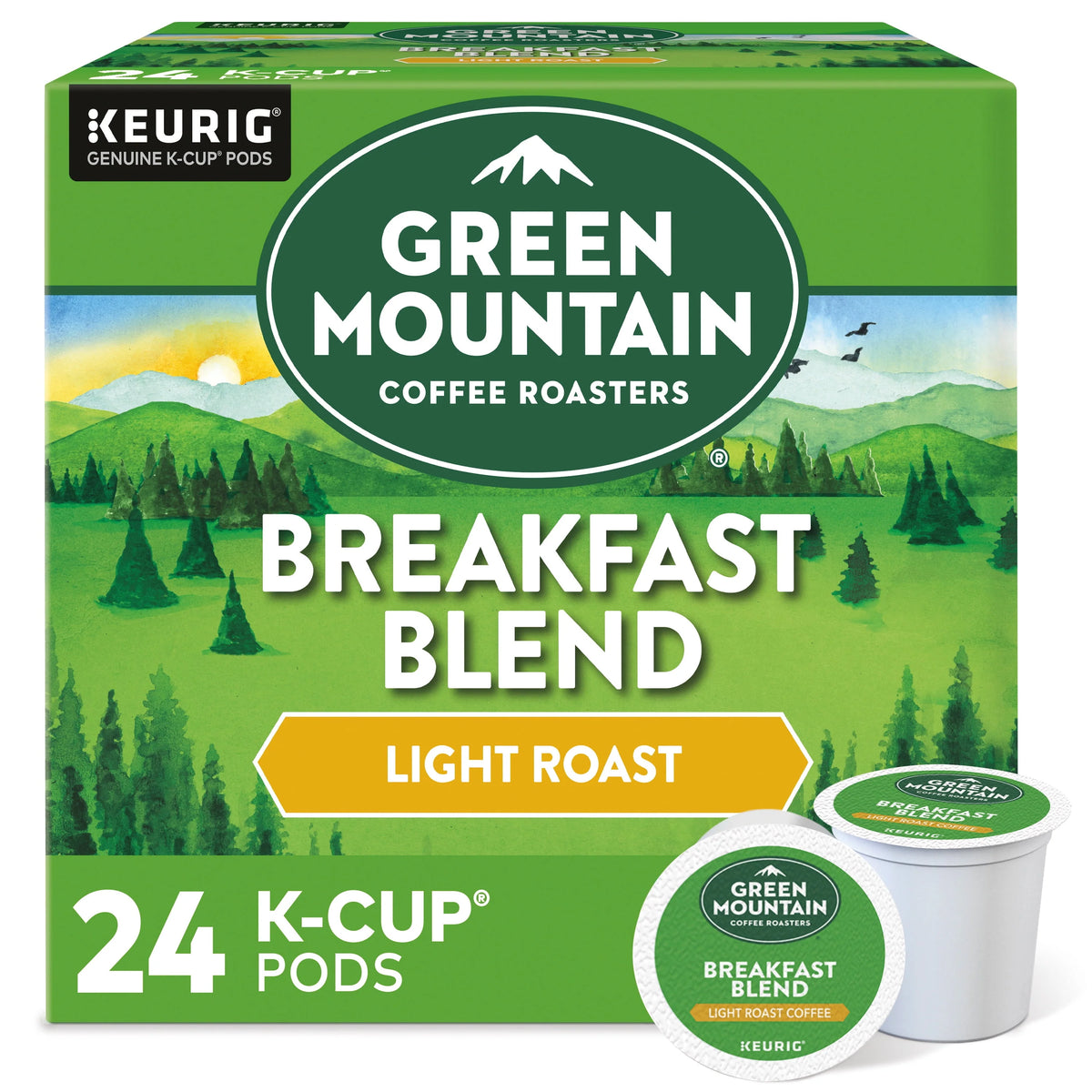 Light Roast K-Cup Coffee Pods, 24 Count Q7043
