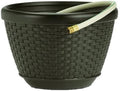 Mocha Wicker Hose Pot E8336