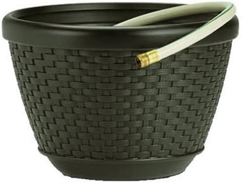 Mocha Wicker Hose Pot E8336