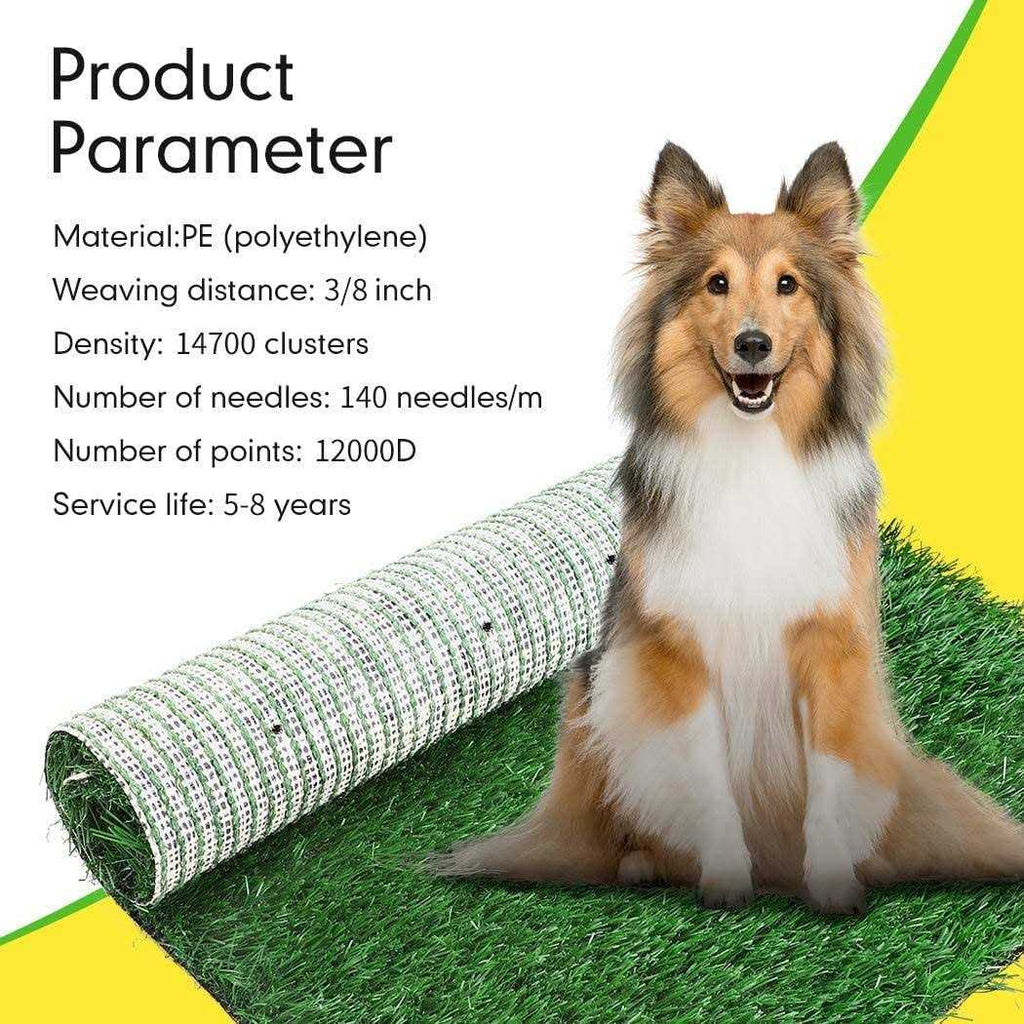 2-Pack Portable Washable Dog Grass Pad J962831