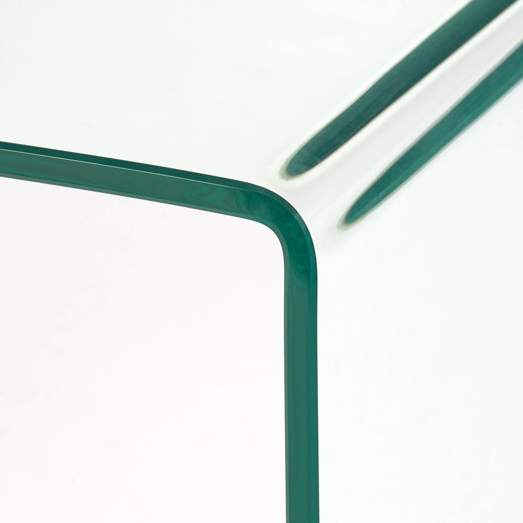 Clear Tempered Glass Writing Desk J2950