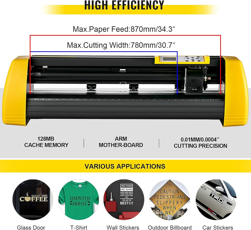 Vinyl Cutter Machine, 34 in Plotter with Floor Stand L797694