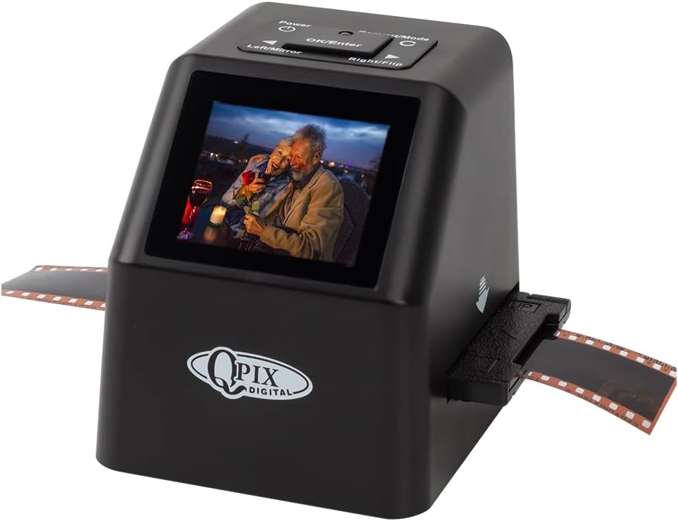 Digital Film & Slide Scanner, Converts 35 mm, 126, 110, Super 8 Film Negatives & Slides to JPEG Images (Black) A6910