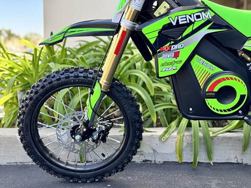 1600W Electric Dirt Bike 48V Lithium Battery Green I597188