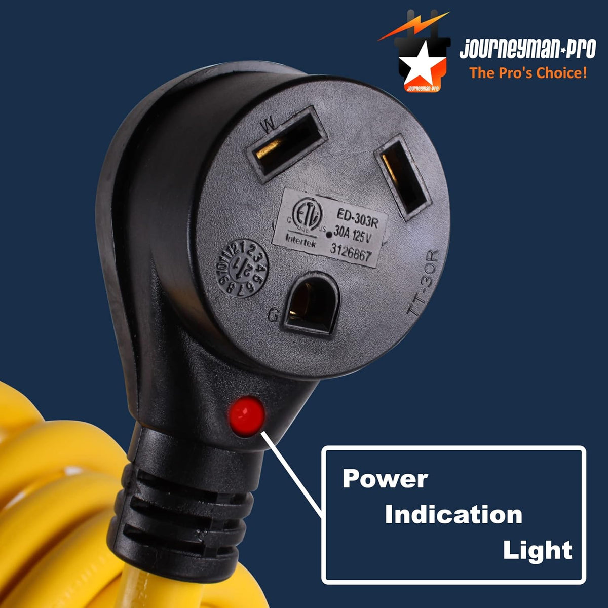 30A RV Power Extension Cord TT30 Pack of 2 P82771