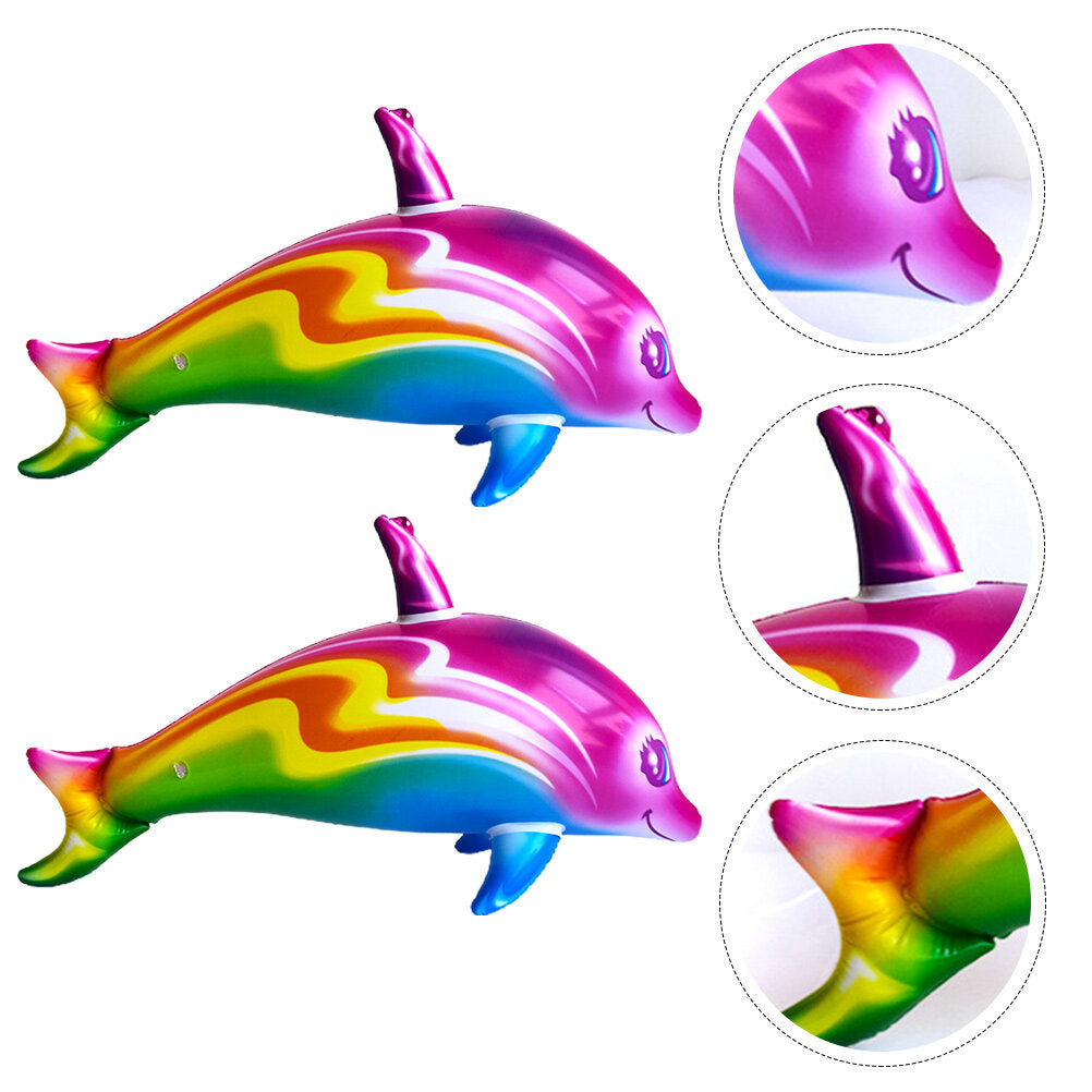2pcs Big Inflatable Dolphin Toys U53059