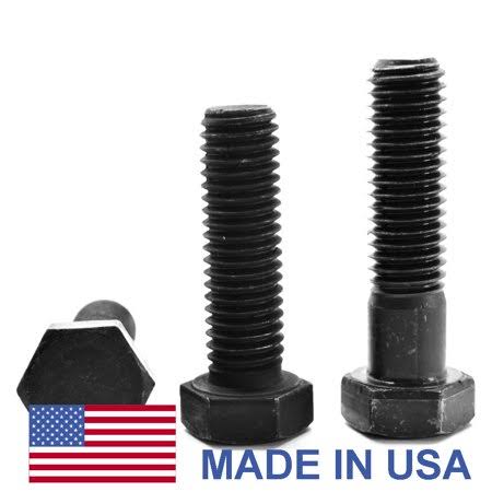9/16 inch-12 x 2 inch Coarse Thread Grade 8 Hex Cap Screw Black Oxide Pk 50 M1036