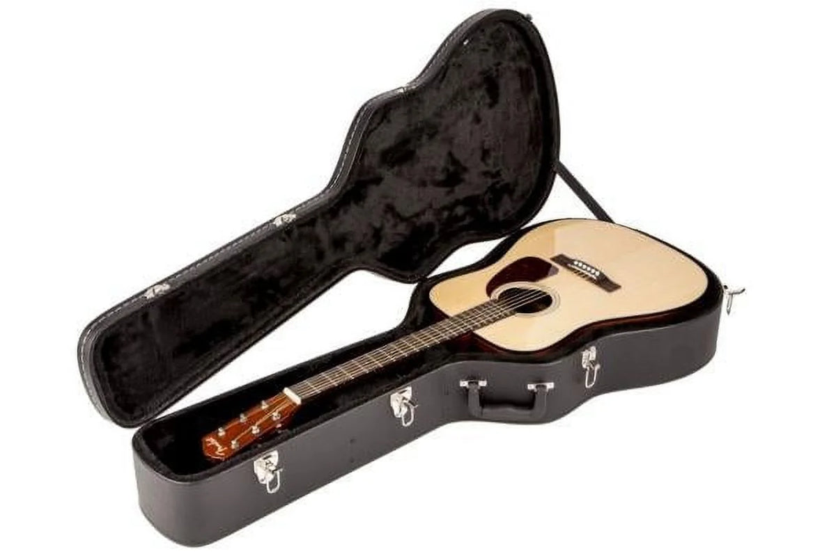 Flat Top Dreadnought Acoustic Guitar Hardshell Case J66926
