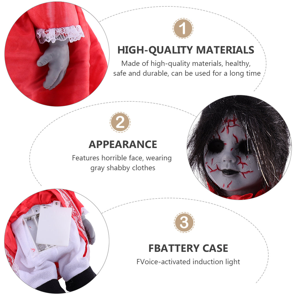 Halloween Voice-activated Induction Glowing Walking Doll Z850017
