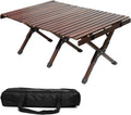 3ft Low Height Portable Folding Wooden Camping Table with Carry Bag P164