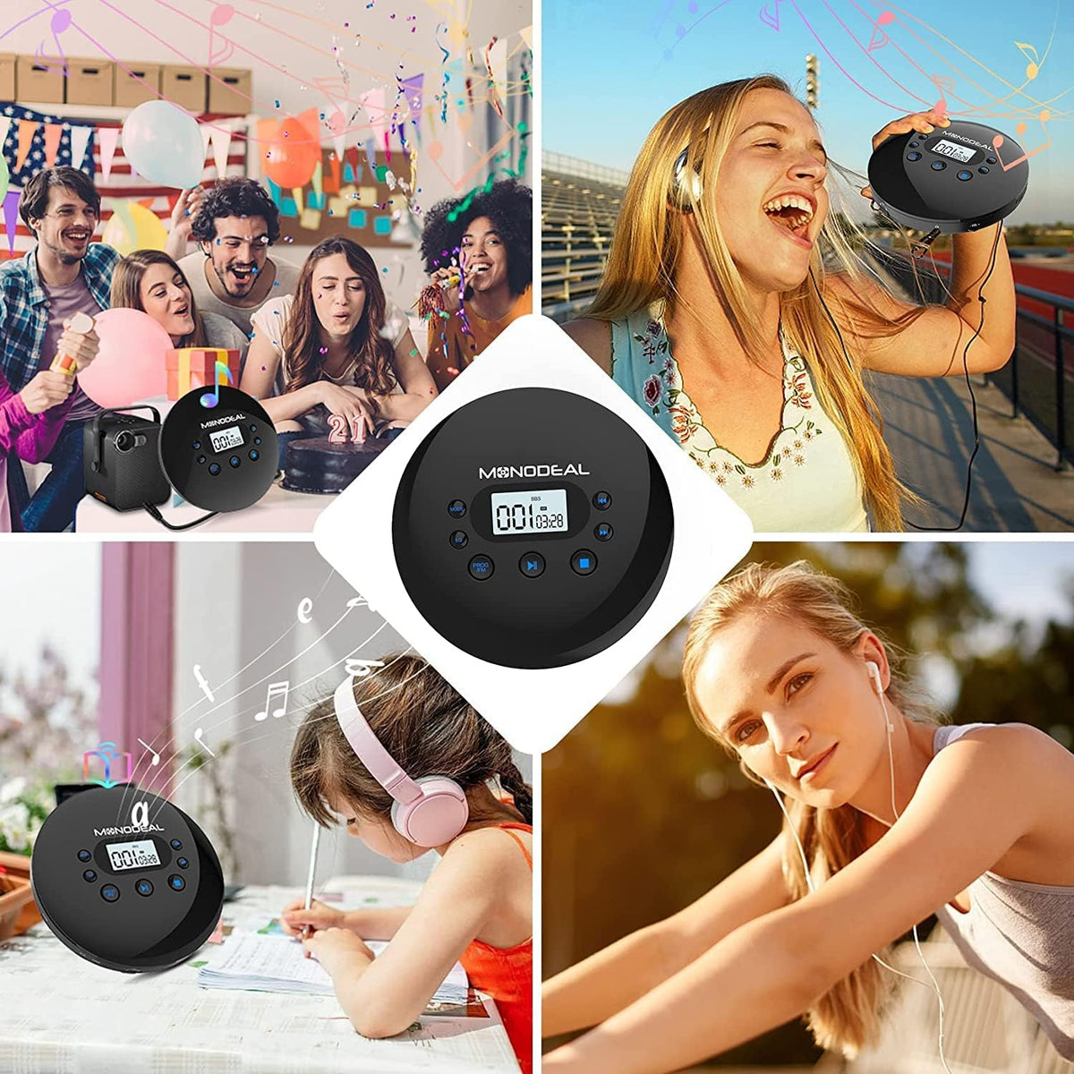 Portable CD Player with FM Transmitter U8721