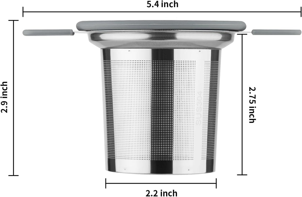 Stainless Steel Extra Fine Mesh Tea Infuser Strainer with Double Handles G247193