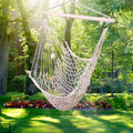 Cotton Rope Hammock Chair with Wood Stretcher J8205