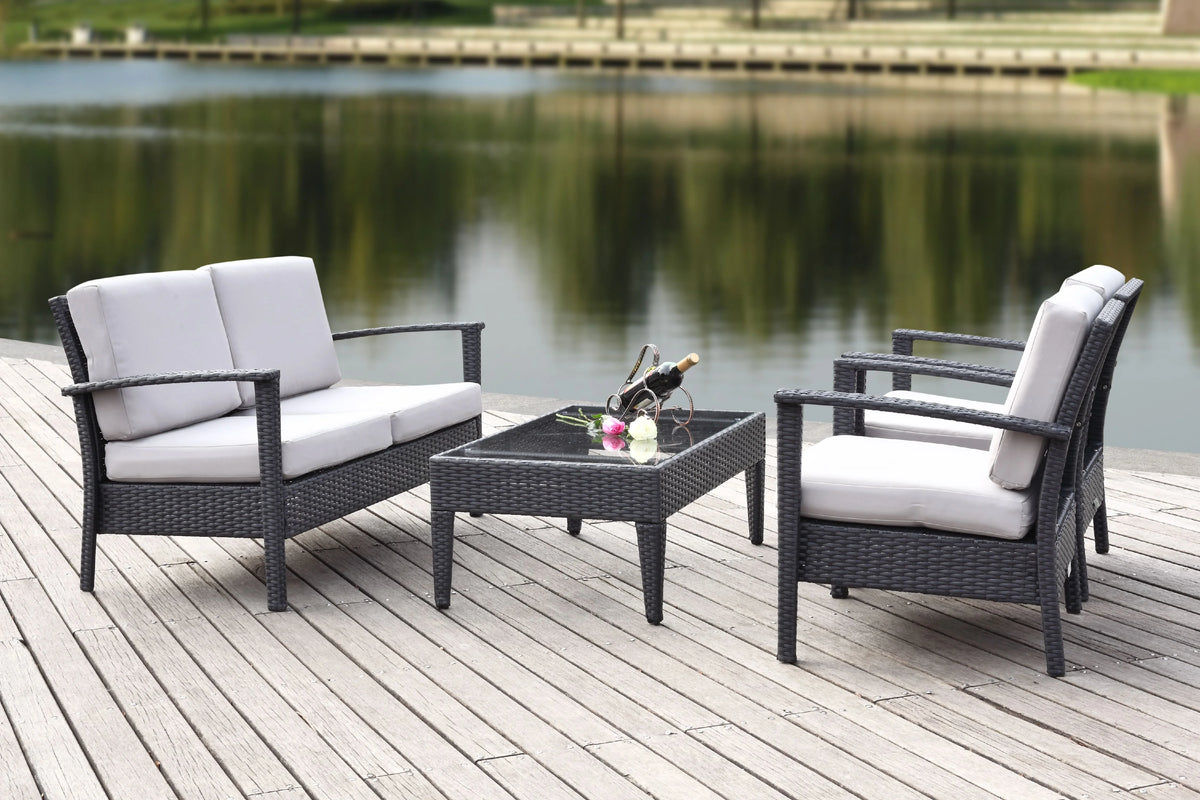 4 Piece Outdoor Set with Cushion E72147