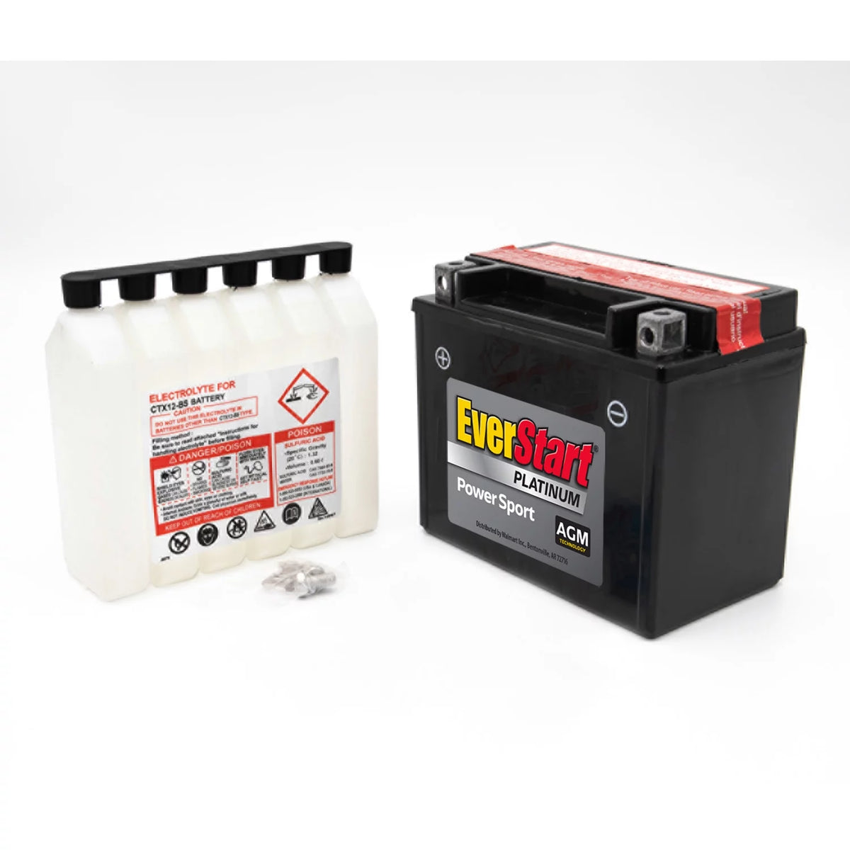 AGM PowerSport Battery Group Size 12BS 12 Volt 180 CCA D3154