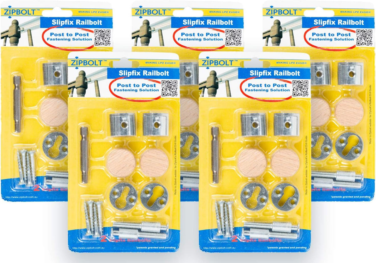 5 Pack Slipfix Railbolt F870
