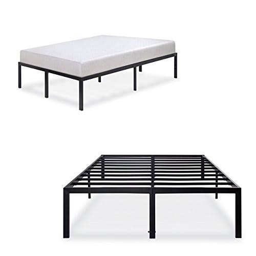 18 inch Tall Heavy Duty Steel Slat Non-Slip Bed Frame Cal King S2823