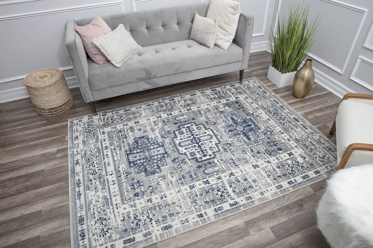 Vintage Transitional Area Rug, 5'3"x7' R1590