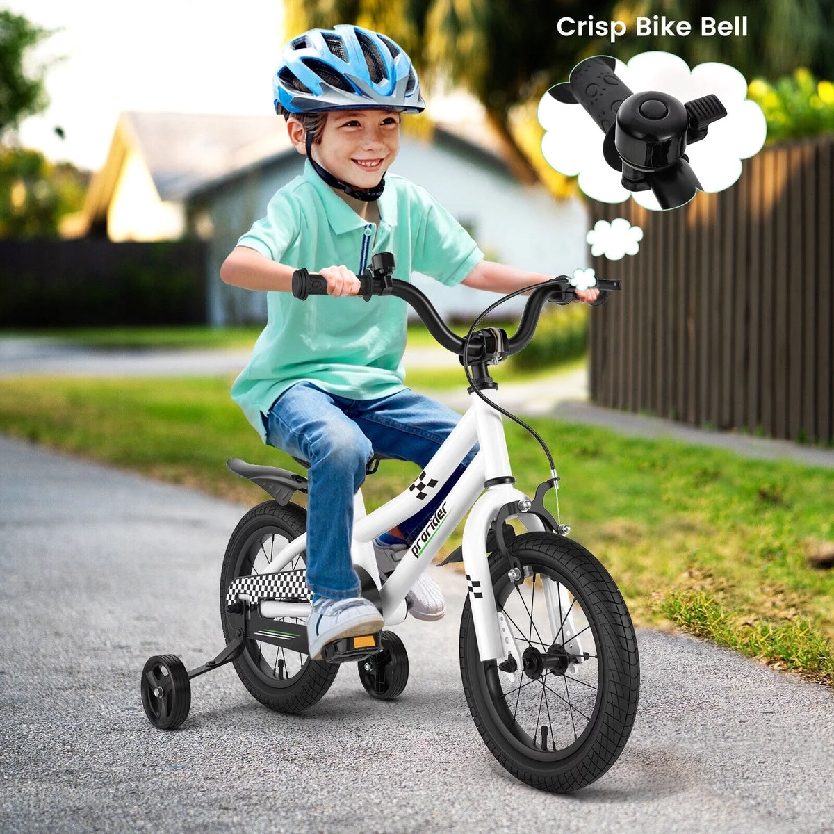 14 Inch Kids Bike with Training Wheels and Basket C1142