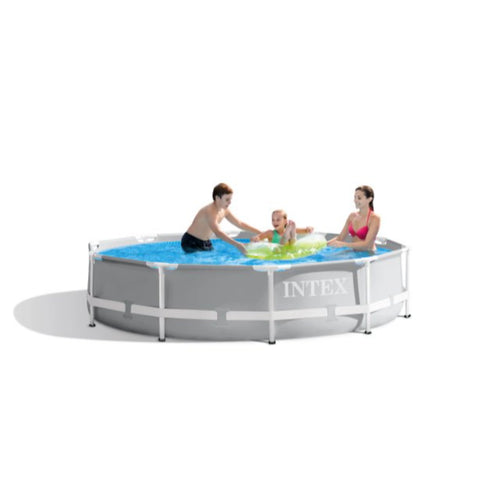 10ft x 30in Prism Frame Above Ground Swimming Pool with Filter Pump H789890