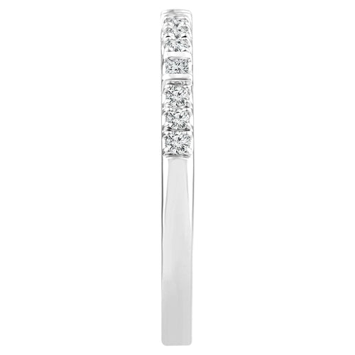 10K White Gold Diamond Stackable Band Y3248