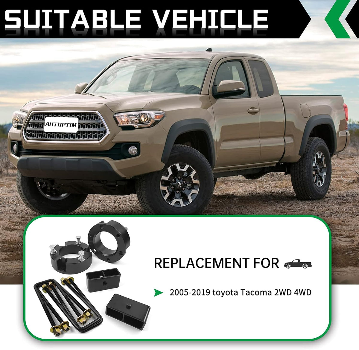 3" Front and 2" Rear Leveling Lift Kit B51919