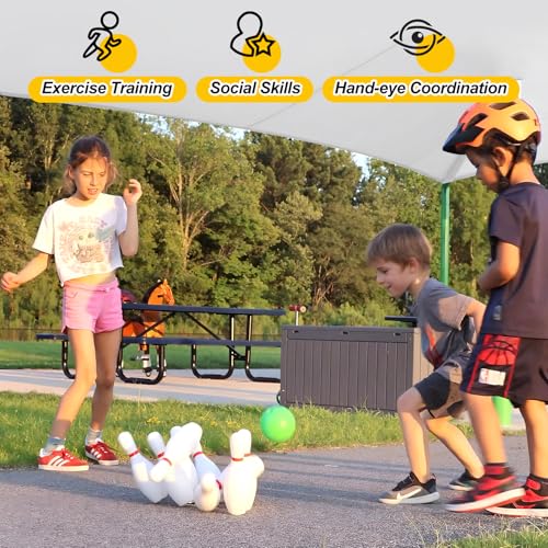 Kids Toy Bowling Set with 10 Pins & 2 Balls X97308
