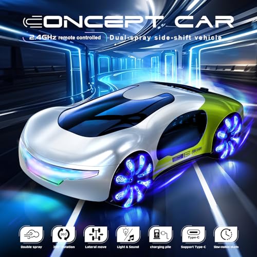 Remote Control Stunt Car with Light Spray & Sound U28671
