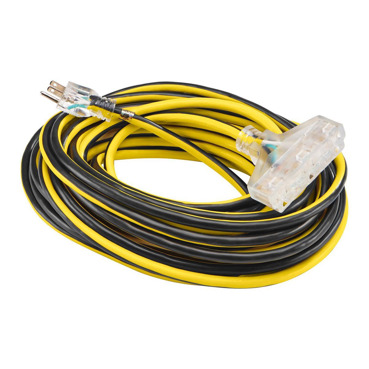 50 ft. 12/3 Gauge Multiple Outlet Extension Cord with Indicator Light V3299