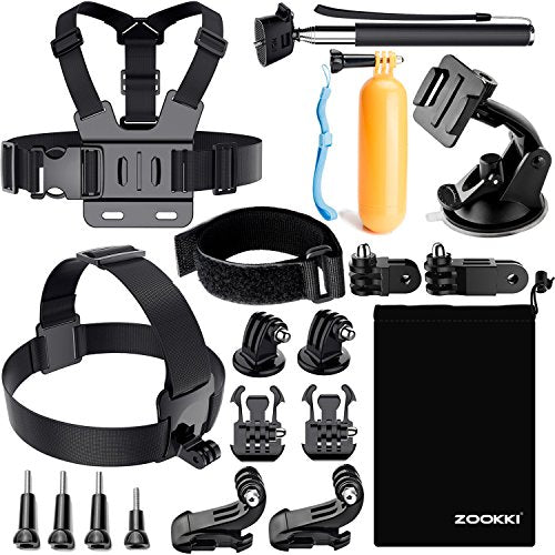 Action Camera Accessories Kit Black Silver M8628