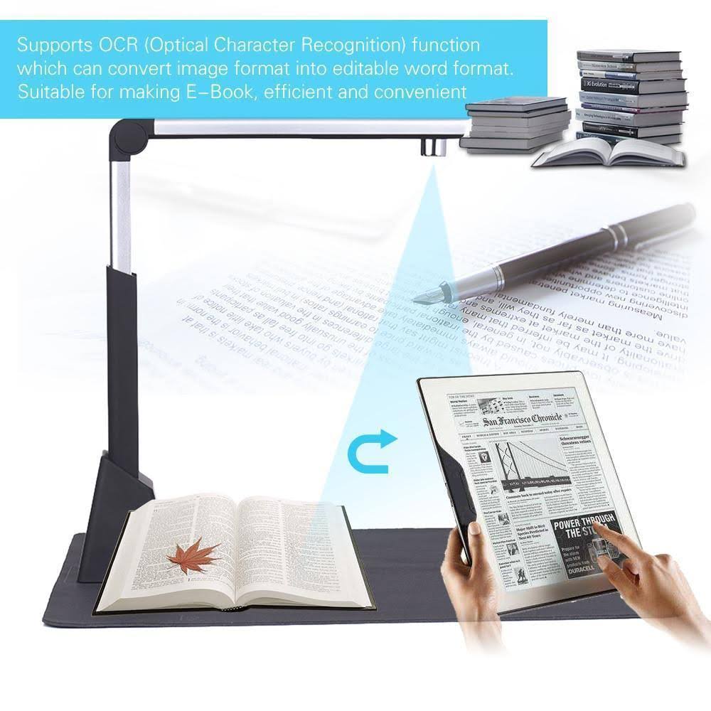 Portable Document Camera Scanner A3 with OCR Function LED Light K6970