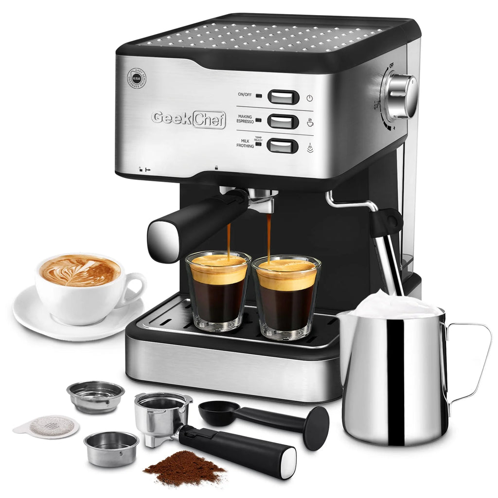 20 Bar Espresso Machine with Milk Frother Steam Wand Q6555