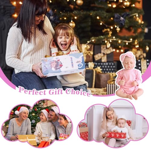 18 Inch Sleeping Baby Doll with Magnetic Pacifier D72105