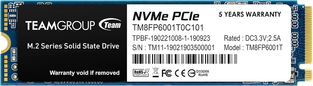 4TB NVMe PCIe Gen3x4 M.2 2280 Internal SSD I875456