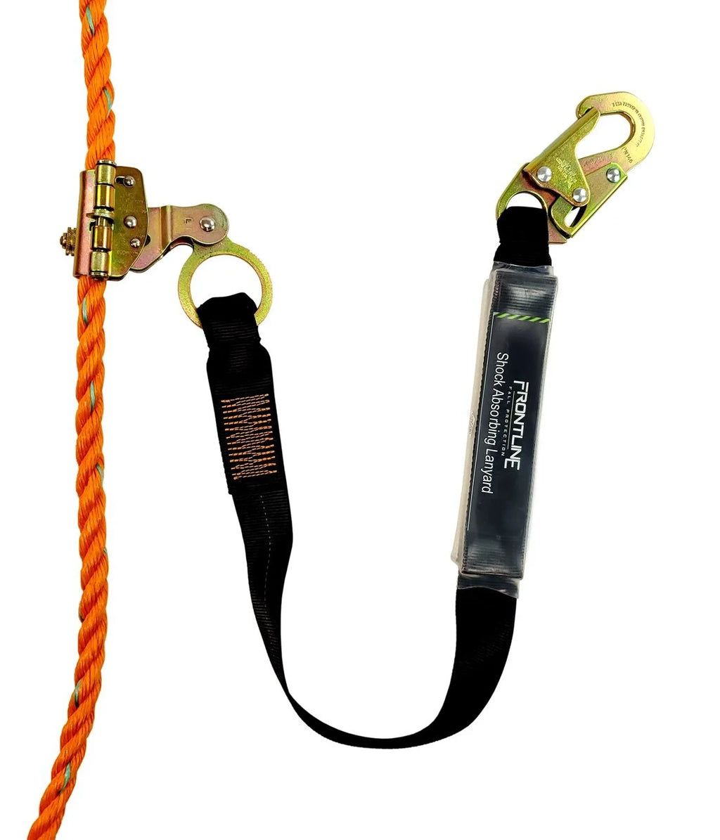Vertical Lifeline with Openable Rope Grab and Shock Pack X8935