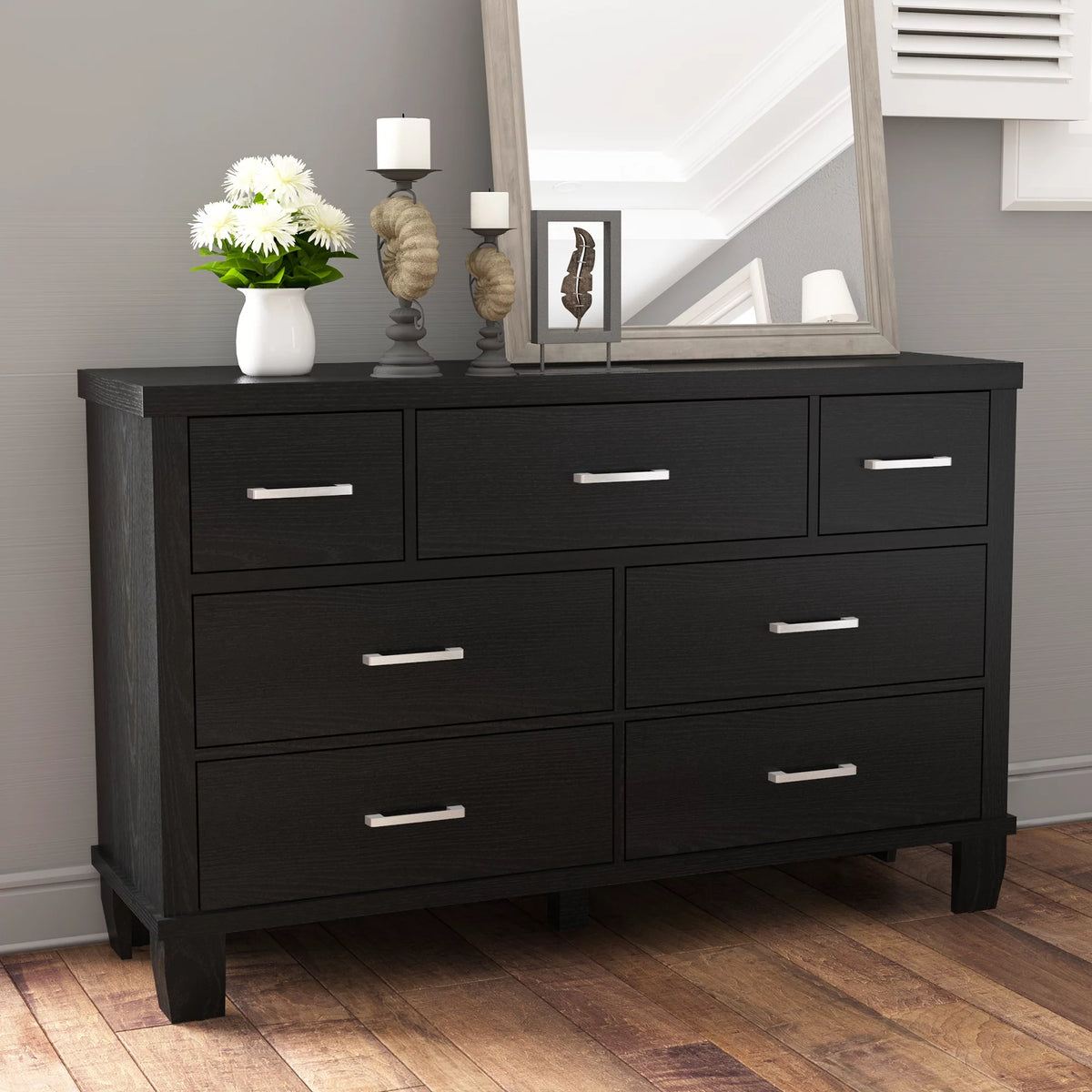 5 Drawer Grey Dresser Y636255